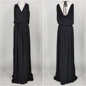 Just Cavalli Wrap Draped Maxi Gown